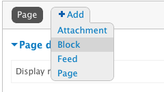 Adding block display to view