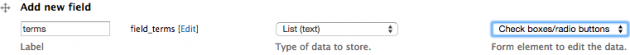 drupal list checkbox
