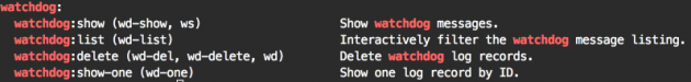 Drush grep watchdog