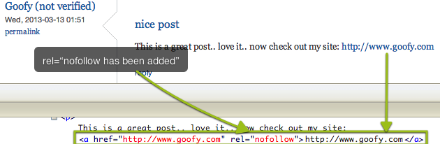 link nofollow
