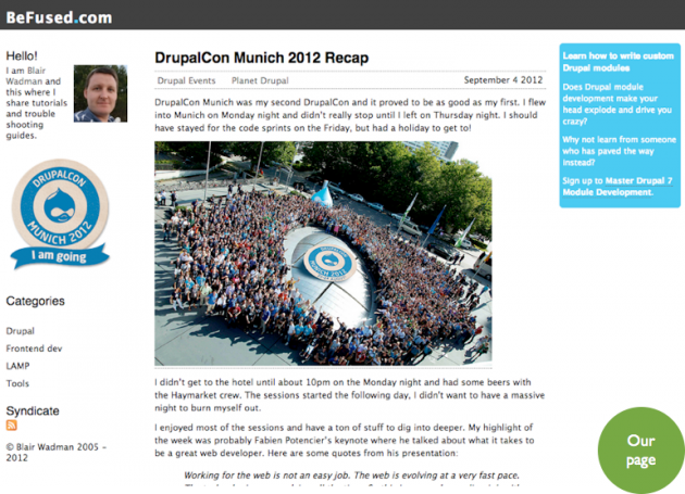 Our page