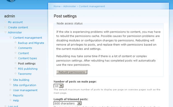 Rebuild Permissions